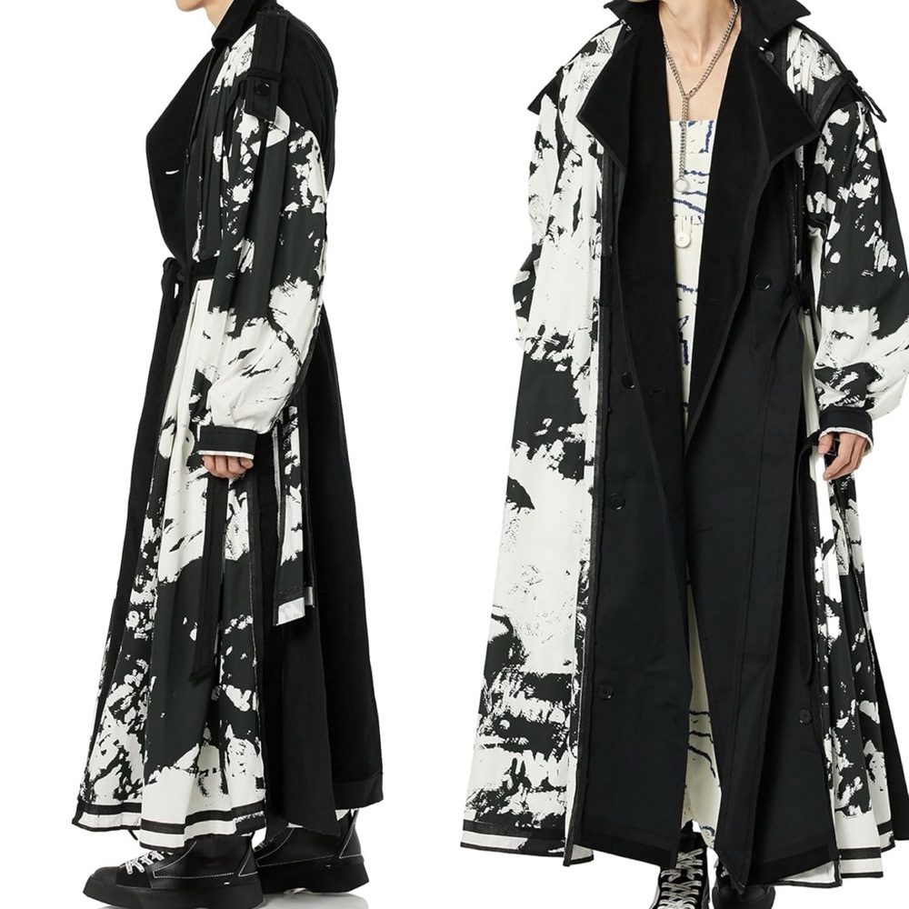 maison blanche BLAK & White Long Sleeve Trench-Coat *NEW*